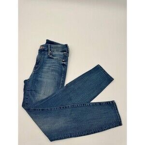 Mother The Looker Crop Straight Jeans Women 25 Blue Denim Regular Fit 5-Pockets